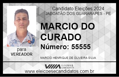 Candidato MARCIO DO CURADO 2024 - JABOATÃO DOS GUARARAPES - Eleições