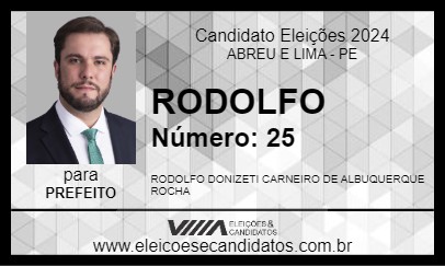 Candidato RODOLFO 2024 - ABREU E LIMA - Eleições