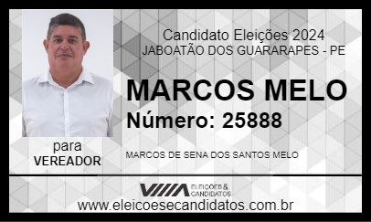 Candidato MARCOS MELO 2024 - JABOATÃO DOS GUARARAPES - Eleições