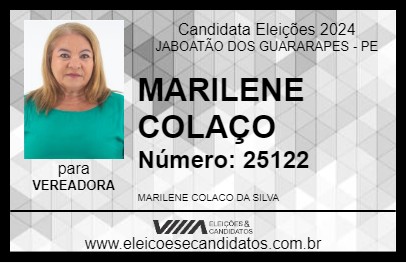 Candidato MARILENE COLAÇO 2024 - JABOATÃO DOS GUARARAPES - Eleições