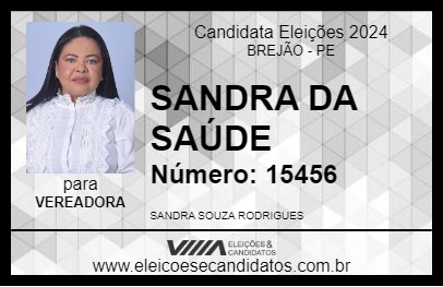 Candidato SANDRA DA SAÚDE 2024 - BREJÃO - Eleições