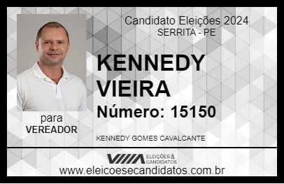 Candidato KENNEDY VIEIRA 2024 - SERRITA - Eleições