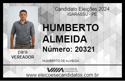 Candidato HUMBERTO ALMEIDA 2024 - IGARASSU - Eleições