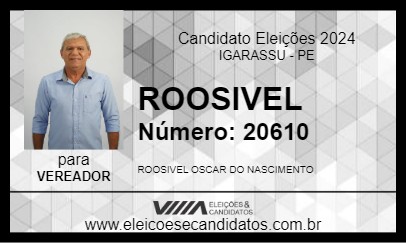 Candidato ROOSIVEL 2024 - IGARASSU - Eleições