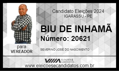 Candidato BIU DE INHAMÃ 2024 - IGARASSU - Eleições