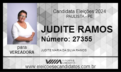 Candidato JUDITE RAMOS 2024 - PAULISTA - Eleições