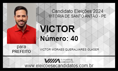 Candidato VICTOR 2024 - VITÓRIA DE SANTO ANTÃO - Eleições