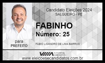 Candidato FABINHO 2024 - SALGUEIRO - Eleições