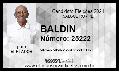 Candidato BALDIN 2024 - SALGUEIRO - Eleições