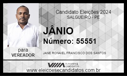 Candidato JÂNIO 2024 - SALGUEIRO - Eleições