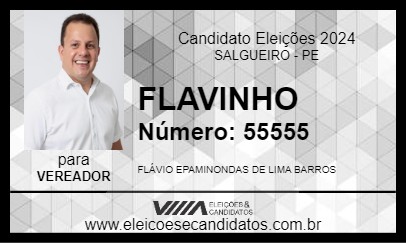 Candidato FLAVINHO 2024 - SALGUEIRO - Eleições