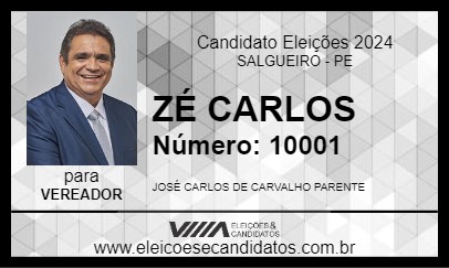 Candidato ZÉ CARLOS 2024 - SALGUEIRO - Eleições