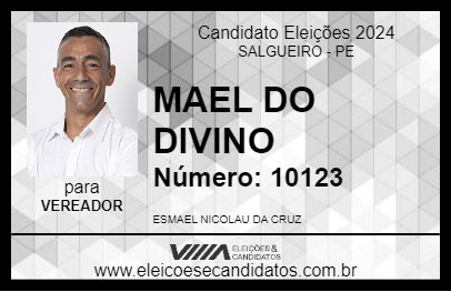 Candidato MAEL DO DIVINO 2024 - SALGUEIRO - Eleições