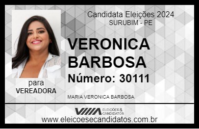 Candidato VERONICA BARBOSA 2024 - SURUBIM - Eleições