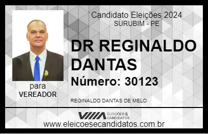 Candidato DR REGINALDO DANTAS 2024 - SURUBIM - Eleições