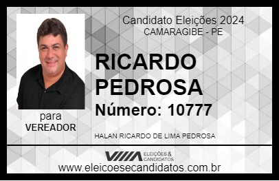 Candidato RICARDO PEDROSA 2024 - CAMARAGIBE - Eleições