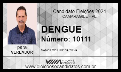 Candidato DENGUE 2024 - CAMARAGIBE - Eleições