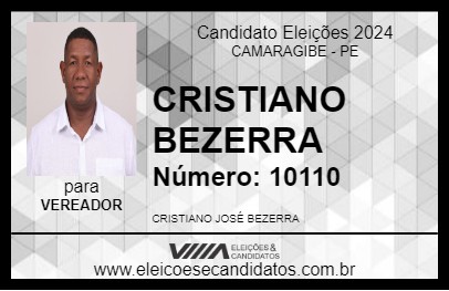 Candidato CRISTIANO BEZERRA 2024 - CAMARAGIBE - Eleições