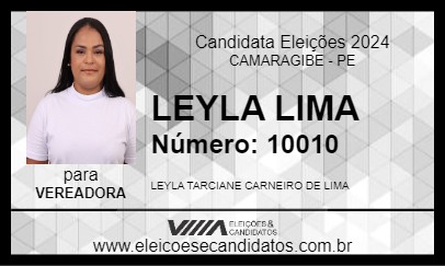 Candidato LEYLA LIMA 2024 - CAMARAGIBE - Eleições