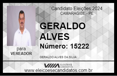 Candidato GERALDO ALVES 2024 - CAMARAGIBE - Eleições