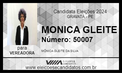 Candidato MONICA GLEITE 2024 - GRAVATÁ - Eleições