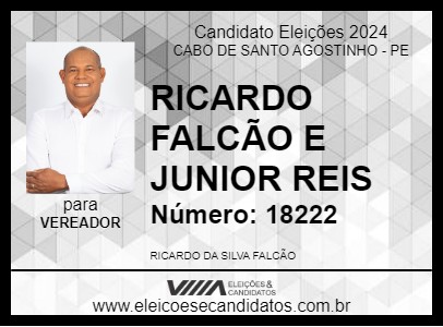 Candidato RICARDO FALCÃO E JUNIOR REIS 2024 - CABO DE SANTO AGOSTINHO - Eleições