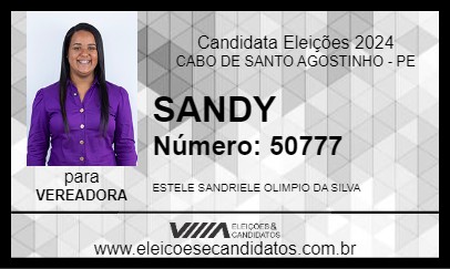 Candidato SANDY 2024 - CABO DE SANTO AGOSTINHO - Eleições