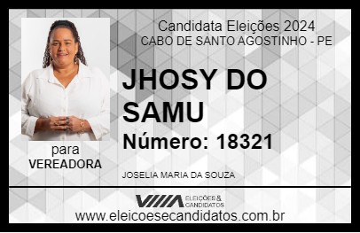 Candidato JHOSY DO SAMU 2024 - CABO DE SANTO AGOSTINHO - Eleições