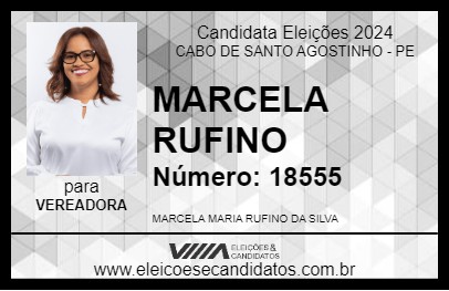 Candidato MARCELA RUFINO 2024 - CABO DE SANTO AGOSTINHO - Eleições