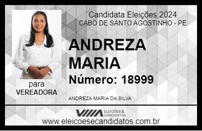 Candidato ANDREZA MARIA 2024 - CABO DE SANTO AGOSTINHO - Eleições