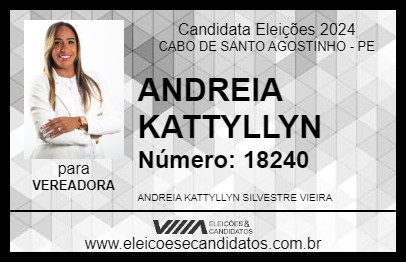 Candidato ANDREIA KATTYLLYN 2024 - CABO DE SANTO AGOSTINHO - Eleições