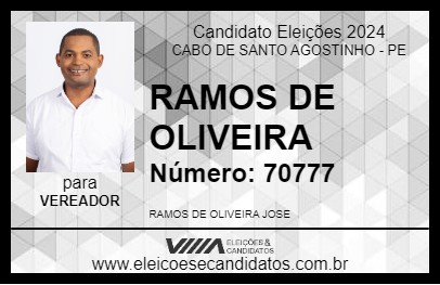 Candidato RAMOS DE OLIVEIRA 2024 - CABO DE SANTO AGOSTINHO - Eleições