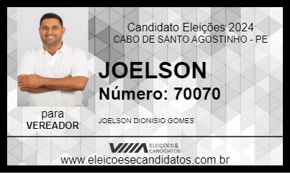 Candidato JOELSON 2024 - CABO DE SANTO AGOSTINHO - Eleições