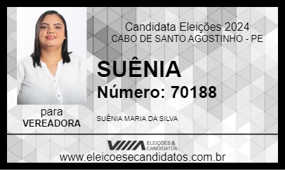 Candidato SUÊNIA 2024 - CABO DE SANTO AGOSTINHO - Eleições