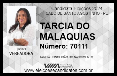 Candidato TARCIA DO MALAQUIAS 2024 - CABO DE SANTO AGOSTINHO - Eleições