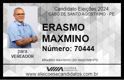 Candidato ERASMO MAXMINO 2024 - CABO DE SANTO AGOSTINHO - Eleições