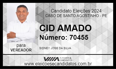 Candidato CID AMADO 2024 - CABO DE SANTO AGOSTINHO - Eleições