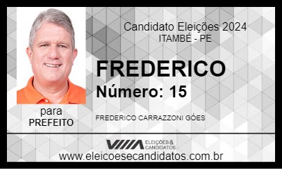 Candidato FREDERICO 2024 - ITAMBÉ - Eleições