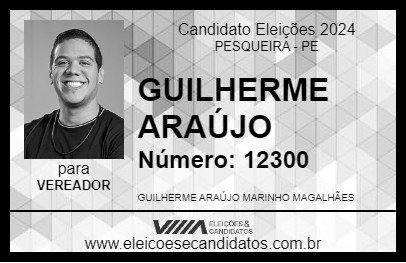 Candidato GUILA ARAÚJO 2024 - PESQUEIRA - Eleições