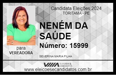 Candidato NENÉM DA SAÚDE 2024 - TORITAMA - Eleições