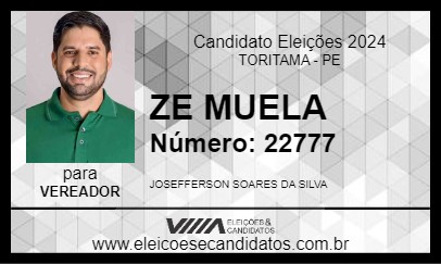 Candidato ZE MUELA 2024 - TORITAMA - Eleições