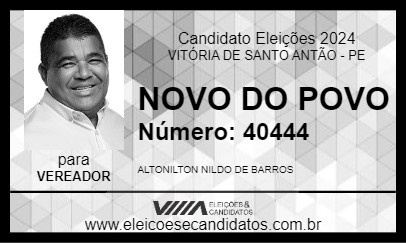 Candidato NOVO DO POVO 2024 - VITÓRIA DE SANTO ANTÃO - Eleições