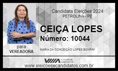 Candidato CEIÇA LOPES 2024 - PETROLINA - Eleições