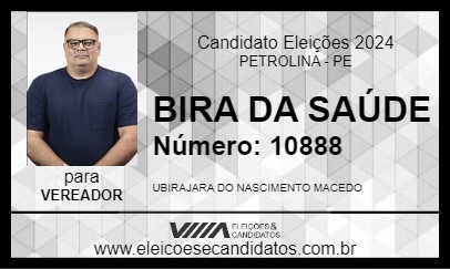 Candidato BIRA DA SAÚDE 2024 - PETROLINA - Eleições