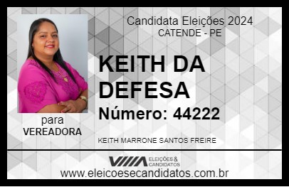 Candidato KEITH DA DEFESA 2024 - CATENDE - Eleições