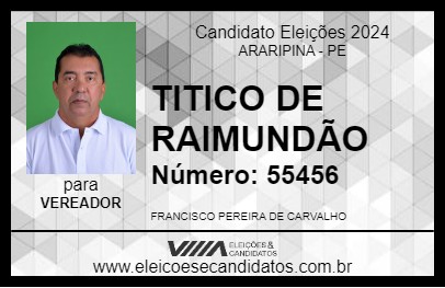 Candidato TITICO DE RAIMUNDÃO 2024 - ARARIPINA - Eleições