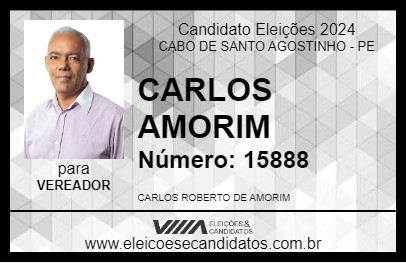 Candidato CARLOS AMORIM 2024 - CABO DE SANTO AGOSTINHO - Eleições