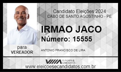 Candidato IRMAO JACO 2024 - CABO DE SANTO AGOSTINHO - Eleições