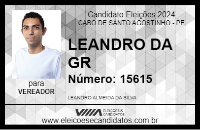 Candidato LEANDRO DA GR 2024 - CABO DE SANTO AGOSTINHO - Eleições