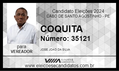 Candidato COQUITA 2024 - CABO DE SANTO AGOSTINHO - Eleições